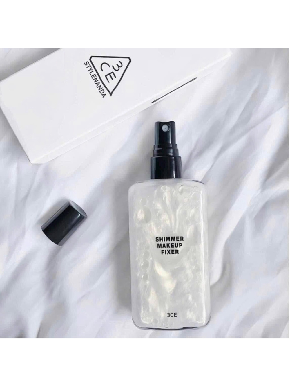 3CE SHIMMER MAKEUP FIXER 95ml, Setting Sprays, Korean Cosmetics K-beauty